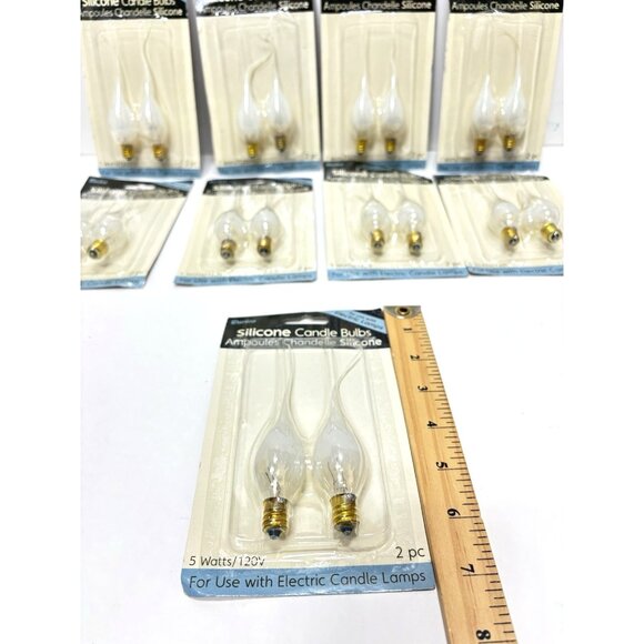 Darice 5W Silicone Candle Bulbs E12 Base Electric Candelabra Light 9 Packs! NEW - Picture 6 of 6